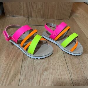 Neon toddler sandals 6